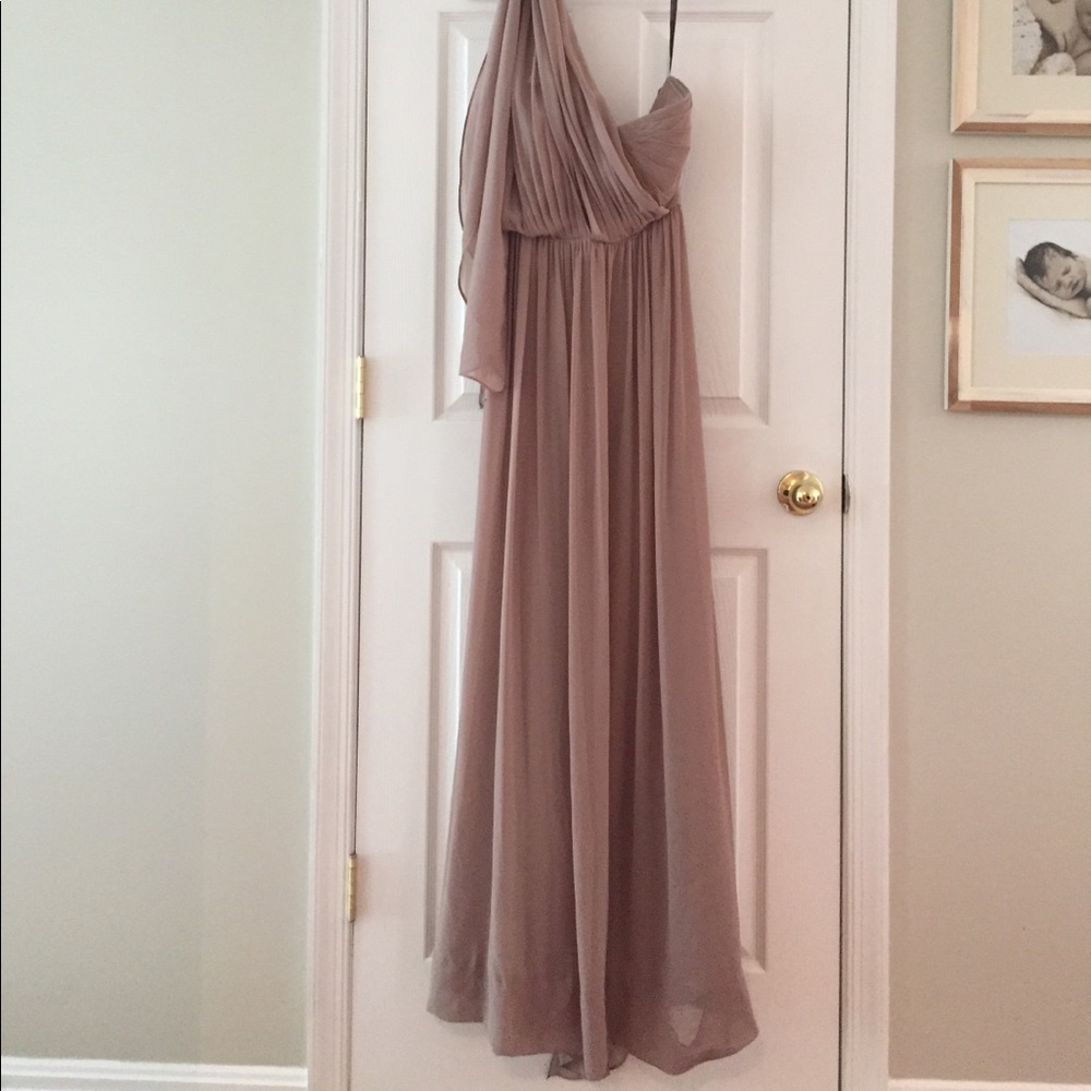 Jenny Yoo Mira Convertible Strapless Chiffon Gown